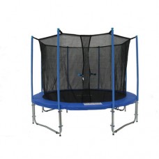 ExacMe 14-Foot Trampoline, with Enclosure and Ladder Set, Blue   